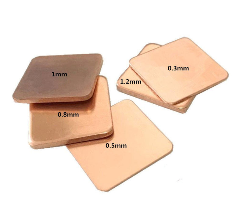 Honbay 25pcs 5 Sizes 15x15mm IC Chipset GPU CPU Thermal Heatsink Copper Pad