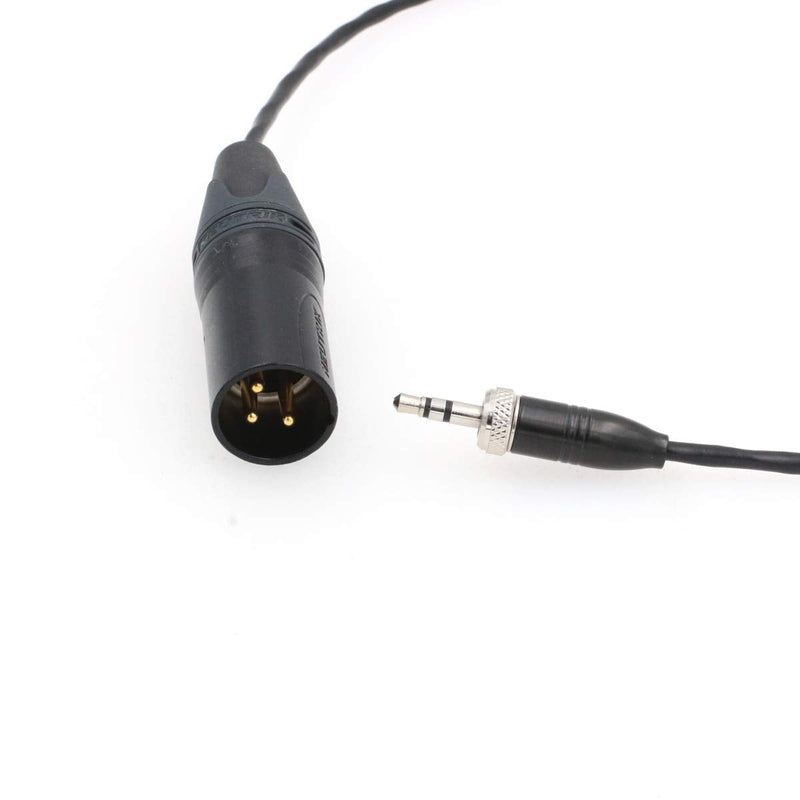 SZRMCC Locking 3.5mm TRS Plug to XLR 3 Pin Male Microphone Cable for Sony UWP-D Series Wireless Transmitter