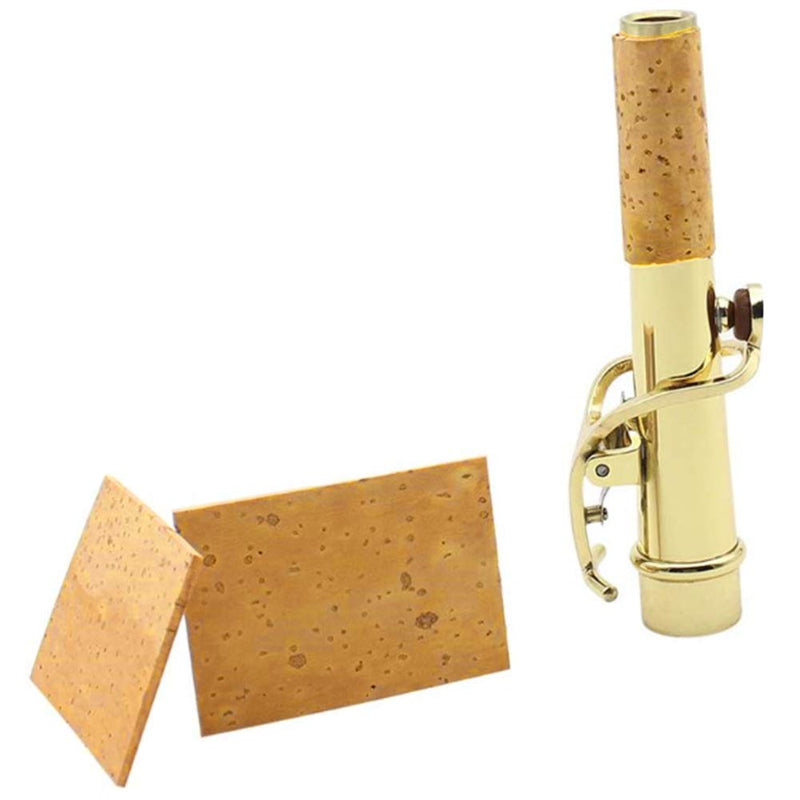 Saxophone Cork Kit,10 Pcs Universal Sax Saxophone Neck Joint Cork Sheet replacement for Alto/Soprano/Tenor