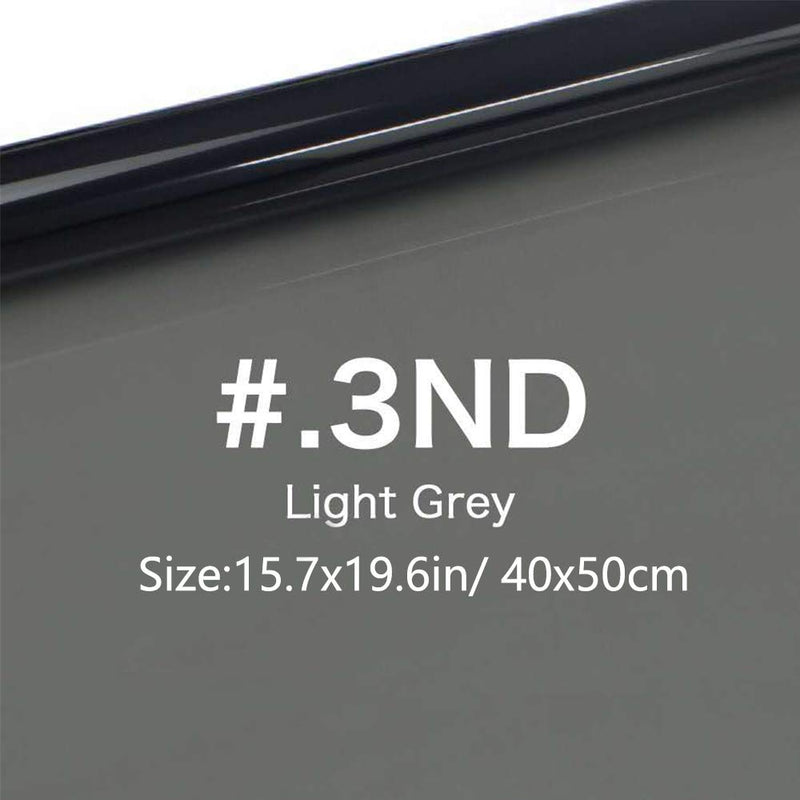 Lighting Neutral Density Gels Filter Sheet 16x20 inches Kit, ND3,ND6,ND9 for Photo Studio Video Flashlight Led Light Photography, 6 Pcs
