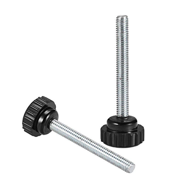 uxcell M6 x 50mm Male Thread Knurled Clamping Knobs Grip Thumb Screw on Type 10 Pcs M6 x 50
