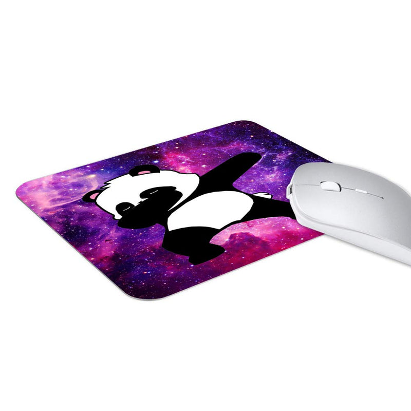 POKABOO Mouse Pad - Cute Mouse Pad Mat for Laptop Galaxies Panda Non-Slip Rubber Stitched Edges Working Gaming Mouse Pads for Kids/Boys/Girls/Adults(Rectangle 240x200x3mm)