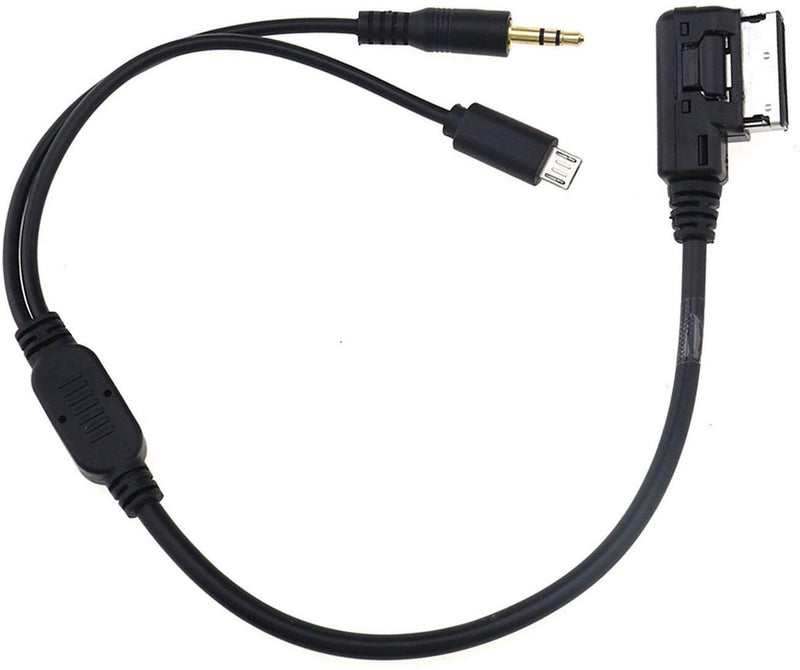 AMI MDI MMI Convert 3.5mm AUX Cable Micro Charg Adapter for A4 A3 with MMI 3G+ System, V.W RCD510 550 310 850 Radio MIRCO USB