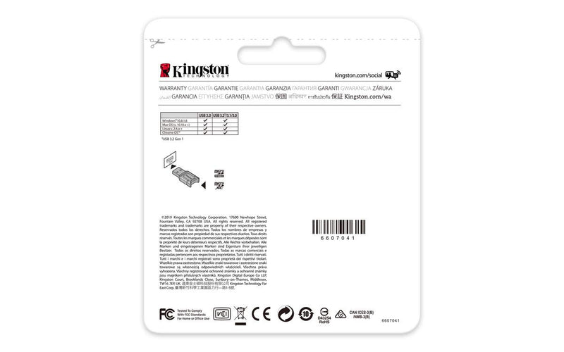 Kingston MobileLite Plus USB 3.2 microSDHC/SDXC UHS-II Card Reader (MLPM)