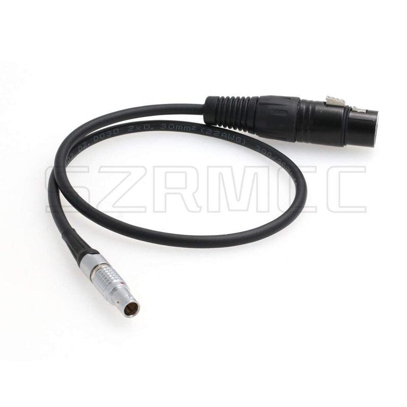 SZRMCC 2 Pin Male to XLR 4 Pin Female Power Cable for ARRI Alexa Camera kit 12V to Practilite 602 Camera Monitor (Straight Cable) Straight Cable