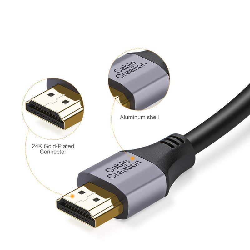 [AUSTRALIA] - CableCreation 8K HDMI 2.1 Cable, High Speed 48Gbps 8K 60Hz Ultra HD, HDCP 2.2,4:4:4 HDR, eARC, Compatible for PS5, PS4, Xbox One/Xbox Series X, QLED TV,Roku TV, VIZIO TV(3.3ft) 3.3 feet 