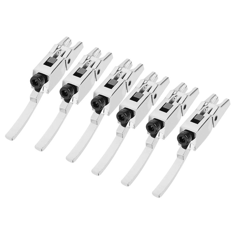 Guitar Bridge String Saddles 6Pcs Zinc Alloy Tremolo Bridge Saddle with Wrench Set Musical Instrument Accessories