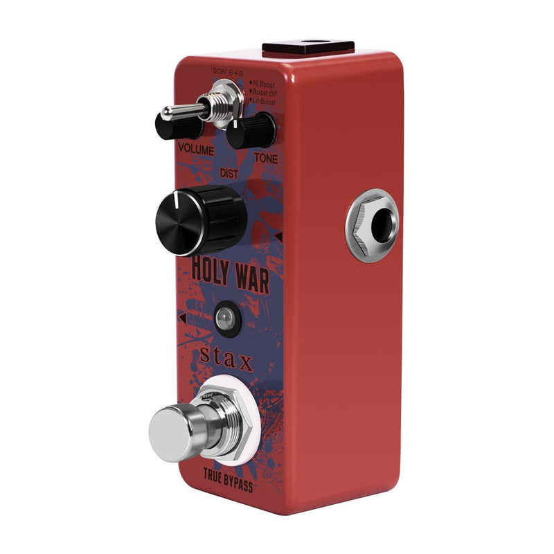 [AUSTRALIA] - Stax Guitar Holy War Pedal Analog Circuitry Metal Distortion Pedals For Electric Guitar Classic 80's Metal Sound Mini Size With True Bypass 