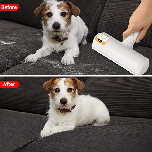 Nado Care Pet Hair Remover - Lint Roller - Self Cleaning Dog & Cat Fur Remover - Remove Dog, Cat Hair from Furniture, Carpets, Bedding, Clothing, Couch, Car Seat