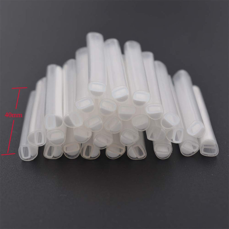 Primeda Ribbon Mass Fiber Optic Fusion Splice Protection Sleeves 40mm, Single Ceramic, accommodate up 12 fibers -100pcs
