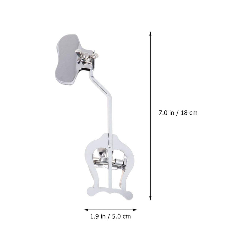 EXCEART Trumpet Clamp on Lyre Trumpet Marching Clamp Trumpet Clamp-on Lyre Silver Clip for Trumpet Trombone, 1Pcs