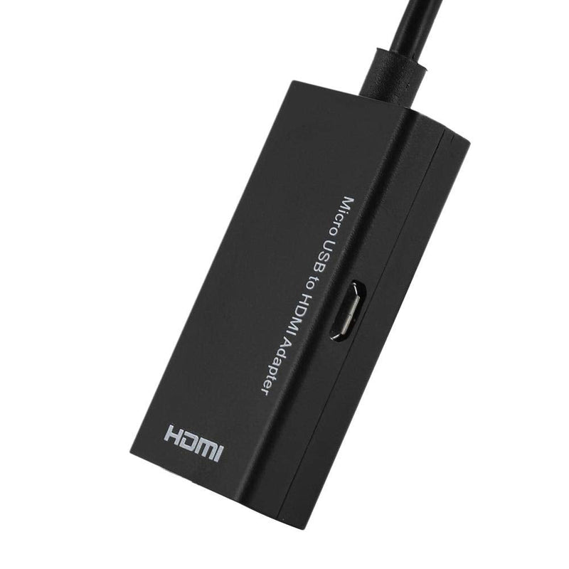 Micro USB to HDMI Adapter Android Phone to HD TV Adapter - Super High Resolution up to 1080P and 8-Channel Stereo Sound - Stable Signal Transmission,W