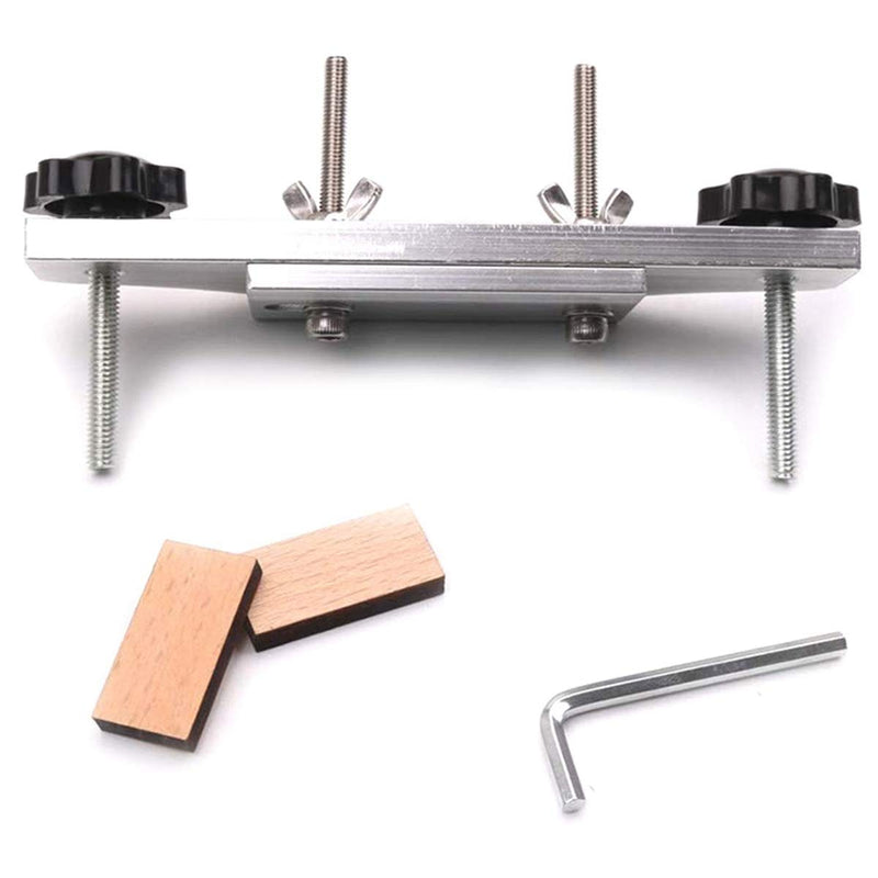 Alnicov Guitar Bridge Clamp,Metal Guitar Bridge Replace Caul Clamp With L Wrench for Luthier Universal Repair Tool