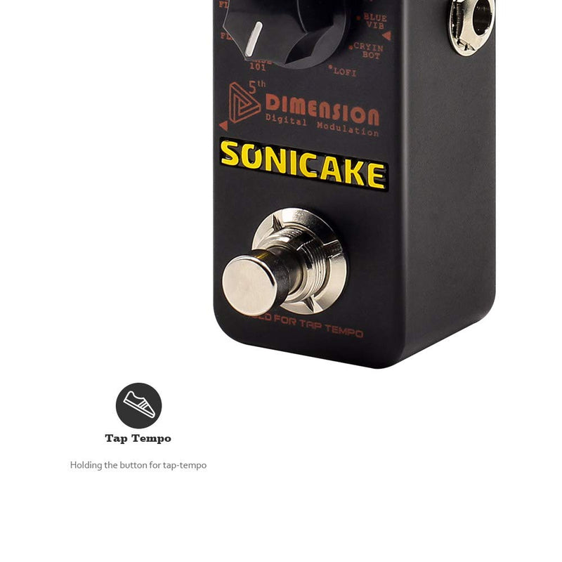 [AUSTRALIA] - SONICAKE 5th Dimension Digital Modulation Guitar Effects Pedal 11 Mode of Phaser, Flanger, Chorus, Tremolo, Vibrato, Autowah 