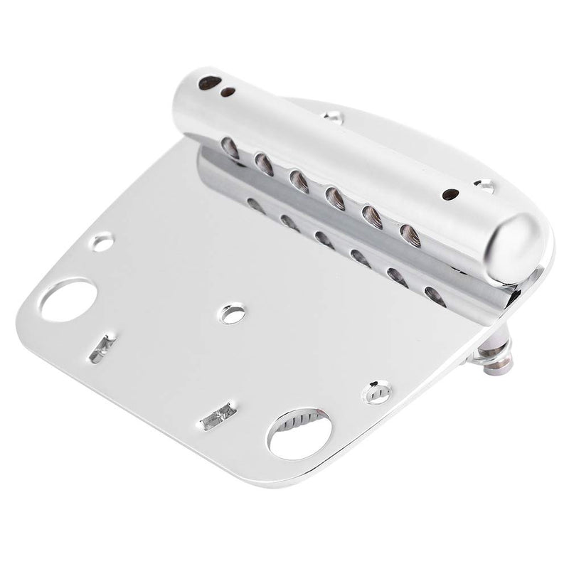 Nickel-plated Copper-zinc Alloy Tremolo Vibrato Tailpiece Bridge Set for Mustang Guitar Replacement Parts.