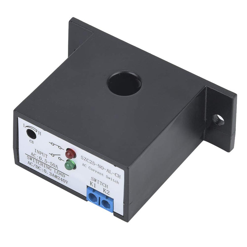 AC0.5-50A Current Switch,Current Relay,Normally Open Adjustable Current Sensing Switch SZC25-NO-AL-CH