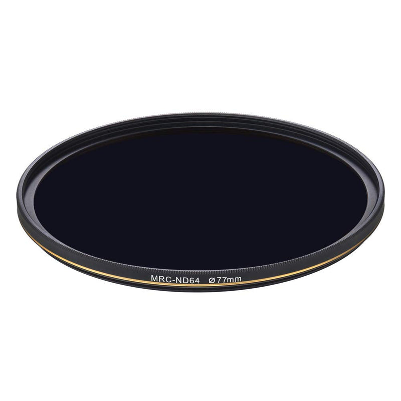 LENSKINS 77mm ND64 Filter, 6 Stop Neutral Density Filter for Camera Lenses, 16-Layer Multi-Resistant Coated, German Optics Glass, Weather-Seal ND Filter with Lens Cloth ND77