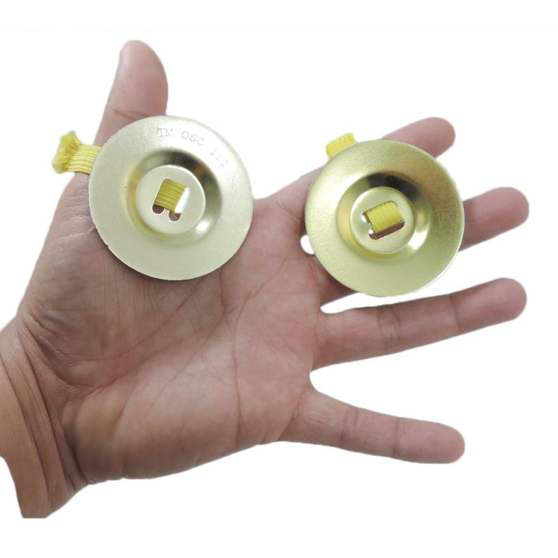 Set of 2-1.5" Finger Cymbals Toy Musical Instrument Noise Makers