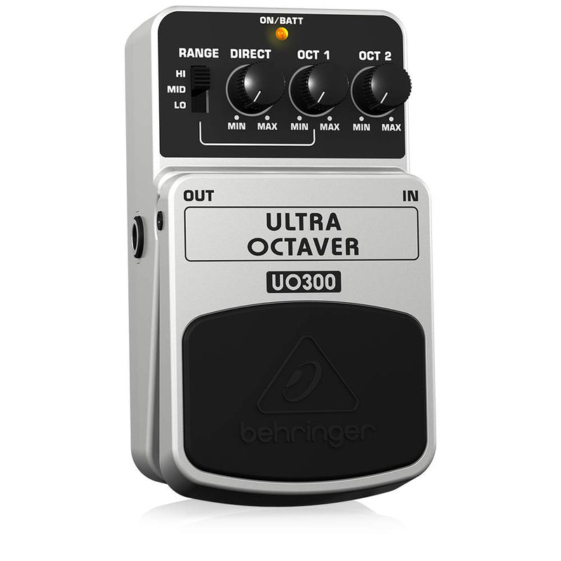 [AUSTRALIA] - Behringer Ultra Octaver UO300 3-Mode Octave Instrument Effects Pedal,Black and Silver 