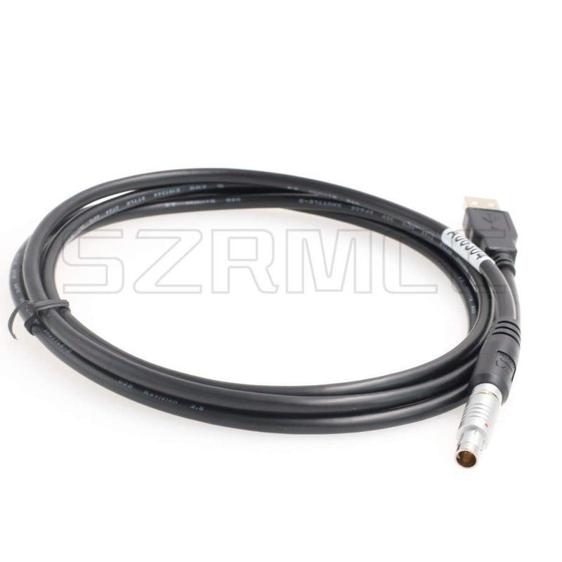SZRMCC Fischer 5 pin Male to USB A00304 Data and Power Cable for Topcon Hiper V II Pro GB GR GPS