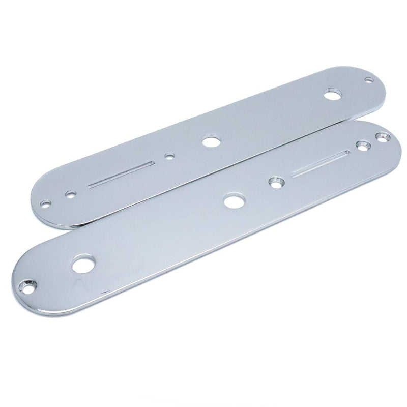 Timiy Telecaster Control Plate Replacement Silver Tone 2-Pack