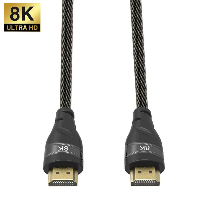 YIWENTEC 8K HDMI Copper Cord UHD HDR 8K 48Gbps,8K@60Hz 4K@120Hz Support HDCP 3D HDMI Cable for PS4 SetTop Box HDTVs Projectors (2M, 8K) 2M