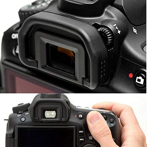 ChromLives Camera Eyepiece Eyecup Compatible with 18mm EB Replacement Viewfinder Protector Compatible with Canon EOS 80D 70D 60D 77D 50D Mark II 6D 6D Mark II 40D 30D 20D 20Da 10D 60Da A2 A2E D30 D60