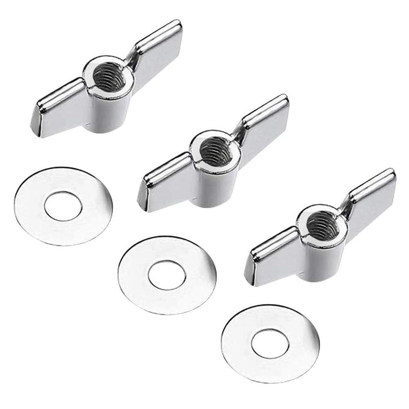 21Pcs Cymbal Replacement Accessories, Uspacific Cymbal Felts Hi-Hat Clutch Felt Hi Hat Cup Felt Cymbal Sleeves with Base Wing Nuts and Cymbal Washer for cymbal stackers