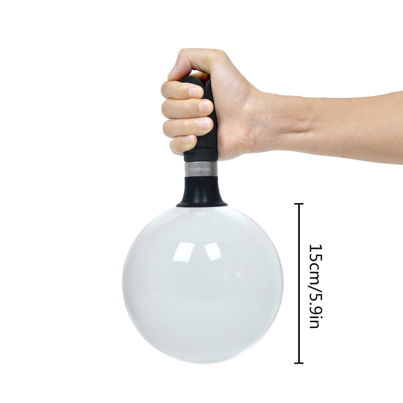 [AUSTRALIA] - Lens Balls Stand for Photography, Supports 60mm to 150mm(6 inch) Crystal Ball, Lensball Holder, Suction Mount Cup+ Alumina Base (1/4"-20 General Internal Thread) + Mini Tripod silver base 