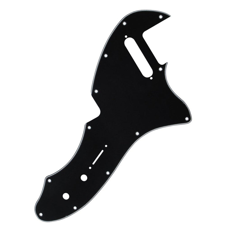 IKN 3ply Black Tele Thinline Pickguard Guitar Pick Guard Plate with Screws Fit 69 Telecaster Thinline Re-issue Guitar Part