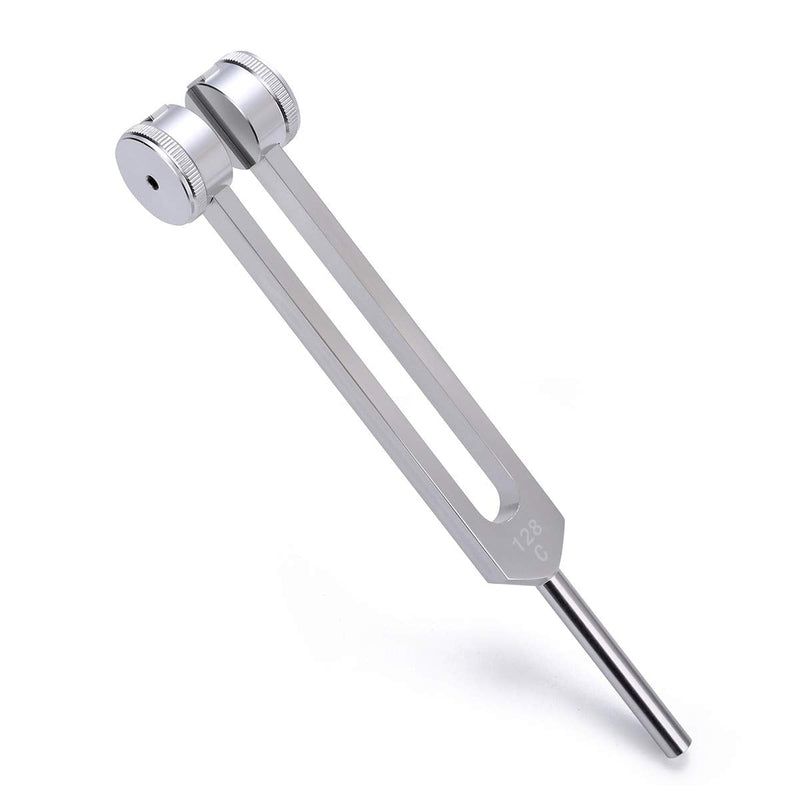 [AUSTRALIA] - LeSage Otto 128 HZ Biosonics Weighted Tuning Fork Diapason Medical 128 hertz Tuning Forks for Healing 128HZ Sonic Slider with Silicone Hammer Cleaning Cloth 