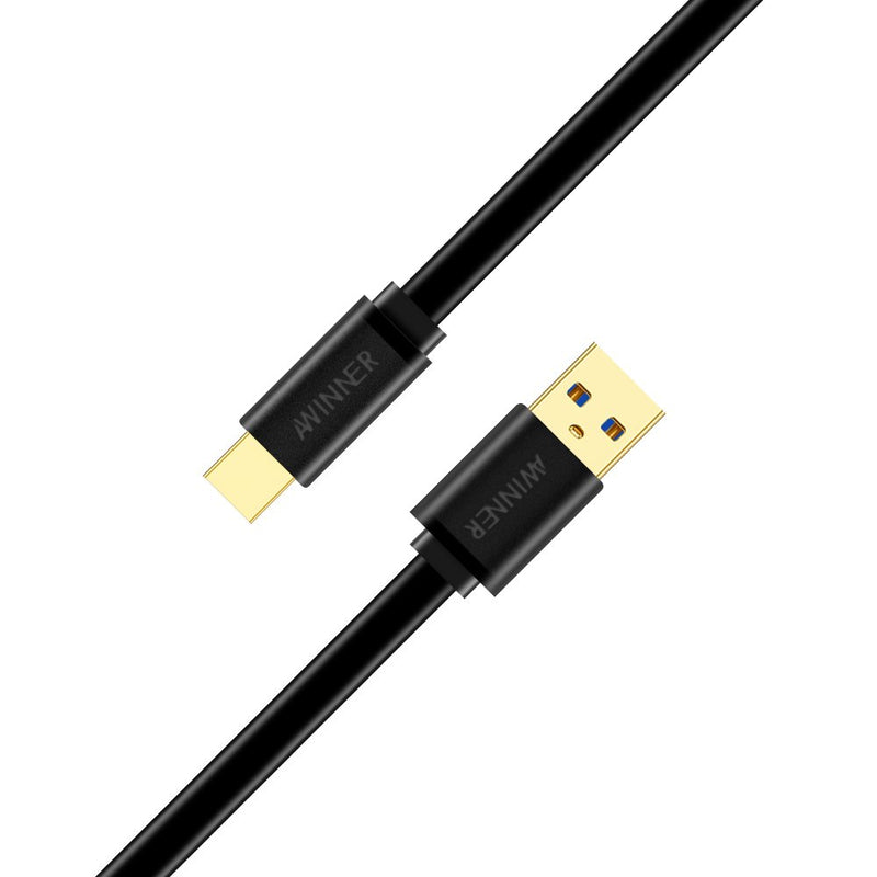 Awinner Type C Cable,USB-C to USB 3.0 Cable for USB Type-C Devices Cable for The New MacBook 12 inch, ChromeBook Pixel, Nexus 5X, Nexus 6P, Nokia N1 Tablet, OnePlus 2,G5,S8 and More (0.5M) 0.5M