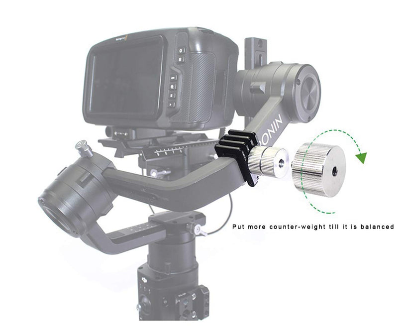 Lanparte Counterweight with 1/4 Thread Compatible with DJI Ronin-S Gimbal