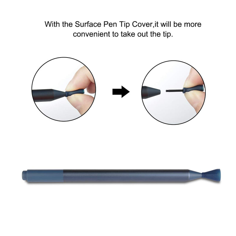 Surface Pen Tip Cover Case,Teyomi Protective Shockproof Replacement Surface Pen Tip Cover Case Skin for Microsoft Surface Pen (Surface Pen Tip Cover)