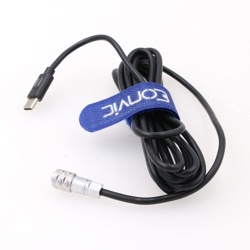 Eonvic BMPCC 4K Trigger Power Cable Weipu SF610 2 Pin Female to USB Type-C Camera Battery Power Cable for BMPCC 4K 6K Blackmagic Pocket Cinema Camera (Weipu 2pin to USB C Straight Cable) Weipu 2pin to USB C Straight Cable
