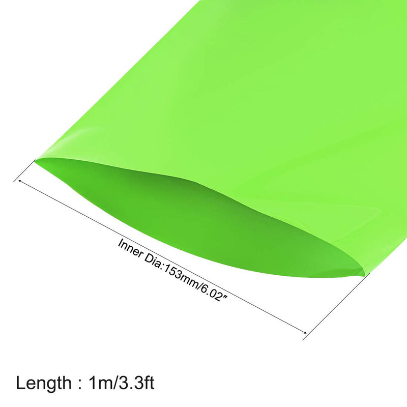 [AUSTRALIA] - uxcell Battery Wrap, 240mm Flat Width 153mm Dia 1m PVC Heat Shrink Tube Wraps for Big Battery Pack Green 