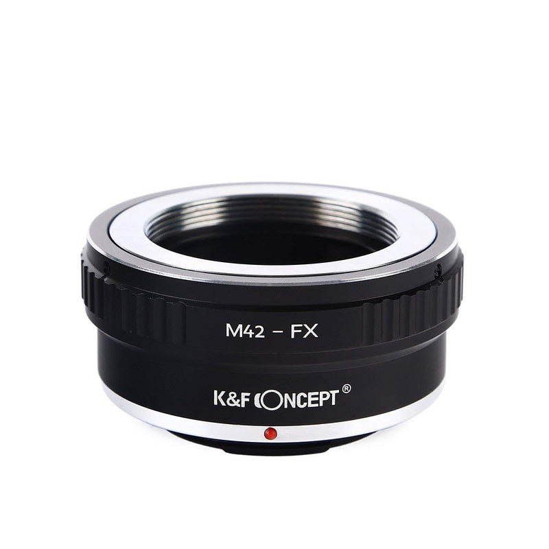 K&F Concept M42 to Fuji X Adapter,K&F Concept Lens Mount Adapter for M42 Mount Lens to Fujifilm Fuji X-Series X FX Mount Mirrorless Camera Body,Fits for Fuji XT2 XT20 XE3 XT1 X-T2