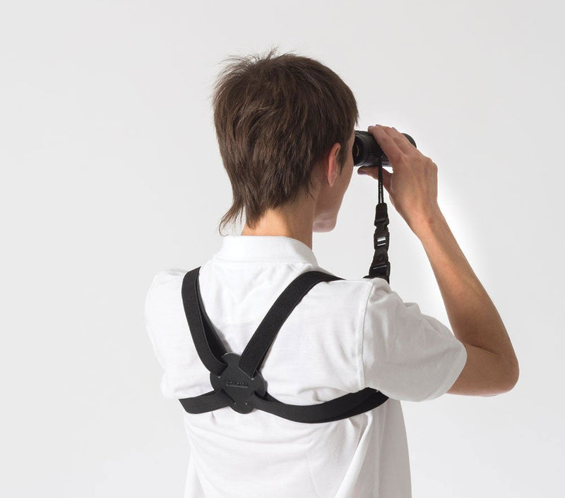 Opticron 25mm Bungee Elastic and Leather Binocular Harness with Quick Release System