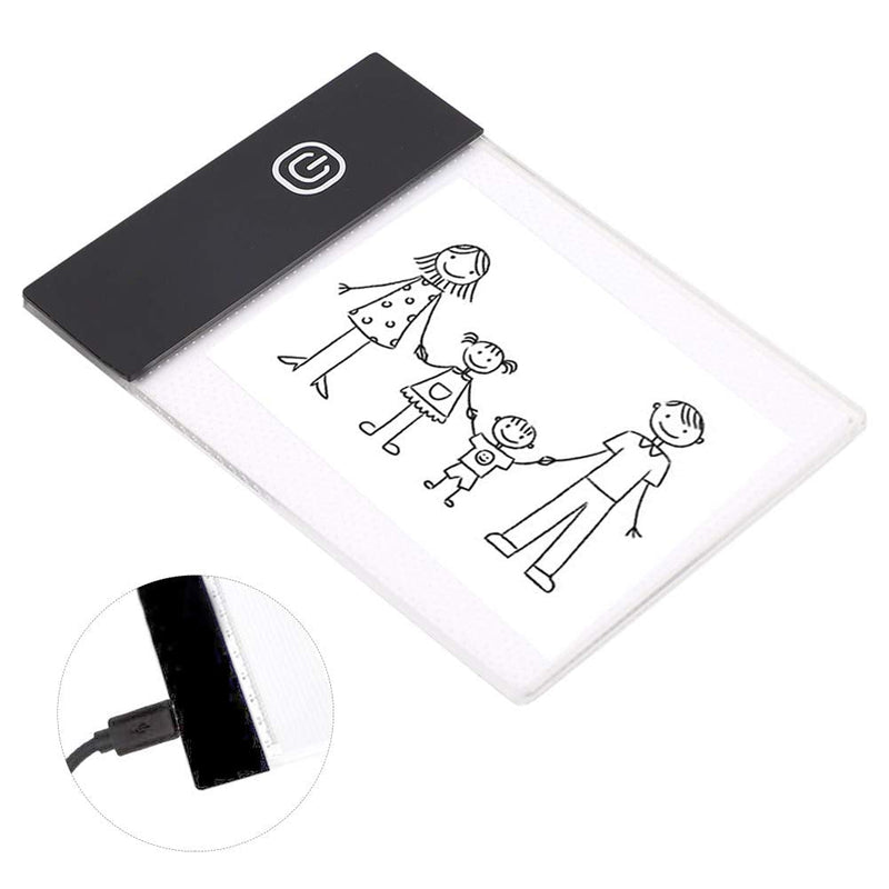Ultra‑Thin Drawing Board LED Light Board, Slim A6 Light Pad, tracing Paper Animation Industry Paper for Home Craft Paper Calligraphy and Painting Art