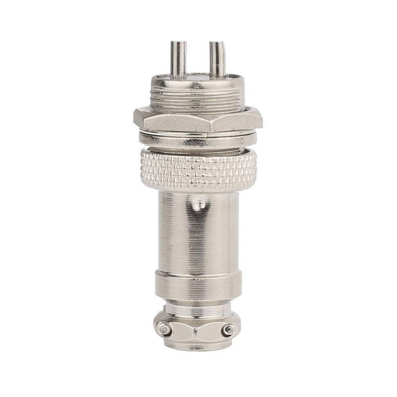 [AUSTRALIA] - Clyxgs Aviation Plug Connector 2-Pin Male Female Panel Metal Wire Connector Adapter 16mm Socket 10PCS 2 Pin 