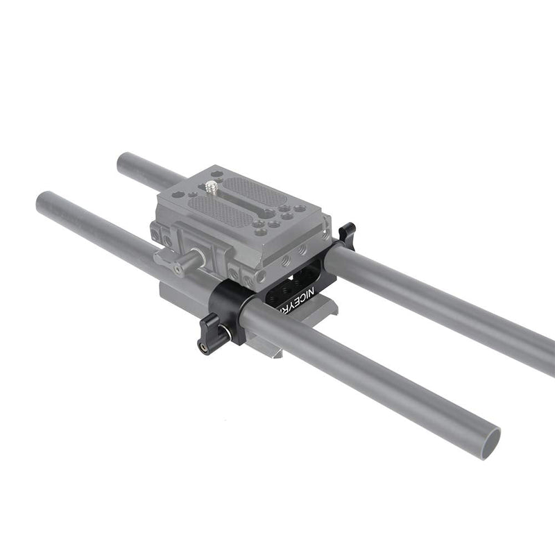 NICEYRIG 15mm Rod Clamp Railblock with 30mm Counterbore for 15mm Rail Rig Support System Follow Focus - 326