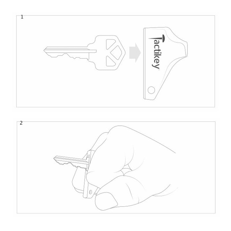 Tactikey - First Ever Ultra Portable Plastic Keyholder Keychain Tactical, Self-Defense Personal Safety Ultra Violet