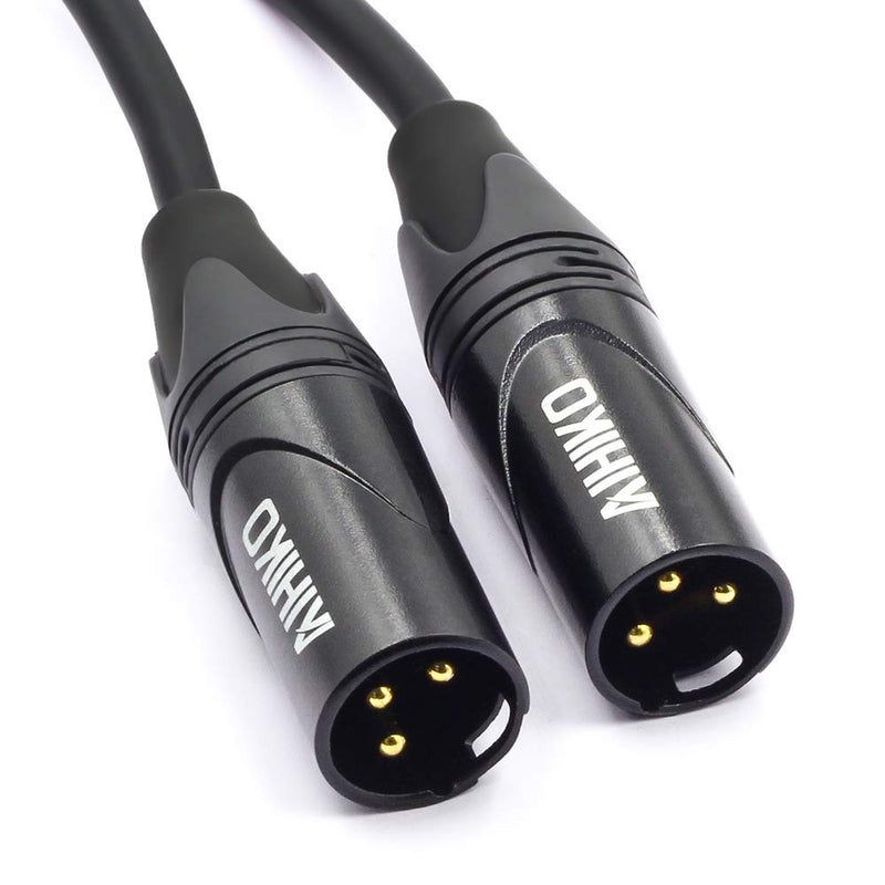 [AUSTRALIA] - AIHIKO 1/8 to Dual XLR Cable 3.5mm Mini TRS Stereo Plug to 2 XLR Male Y Splitter Adapter Patch Breakout Cord- 5 Feet 5FT 