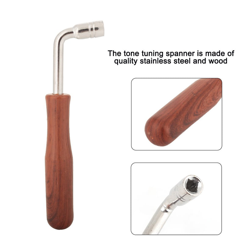 L-Shape Piano Tuner Spanner, Professional Piano Guzheng Tuning Hammer Lever Wrench, Tip Tuning Hammer Tuner Spanner Tool