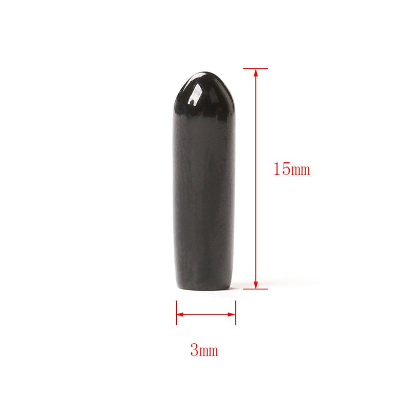iFlight 10pcs Plastic Protection Antenna Tube with Caps for FRSKY XM XM+ X4R X4RSB S6R/D Series/TF Series IPEX4 Receiver Antenna (Black)