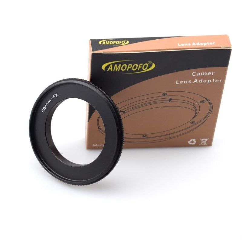 58mm to FX Filter Thread Macro Reverse Mount Adapter Ring,&for Fujifilm FX X Mount X-A5 X-A20 X-A10 X-A3 X-A2 X-A1 X-T2 X-E3 X-E2S X-E2 X-E1 X-T100 X-T10 X-T1IR X-T1 X-T20 X-H1 X-M1camera 58mm to FX Reverse Adapter Ring