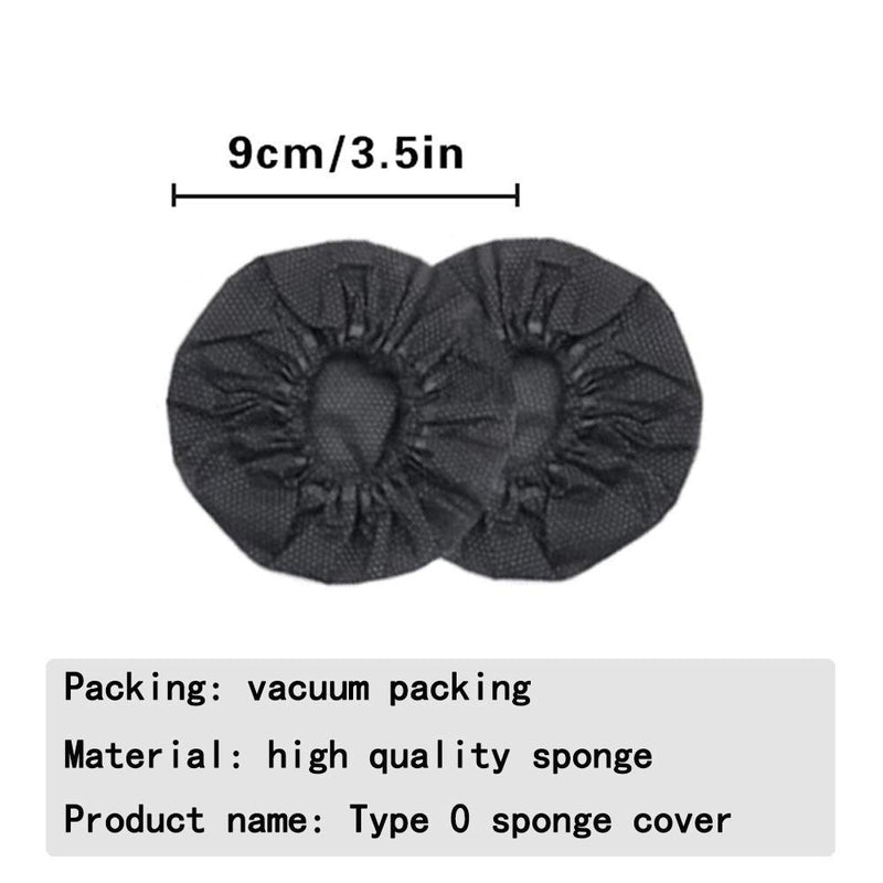 200Pcs Disposable Microphone Covers Mic Cover Protective Cap Non-Woven Windscreen Mics Karaoke Windscreen Cover for KTV Recording Room News Gathering (Black) Black