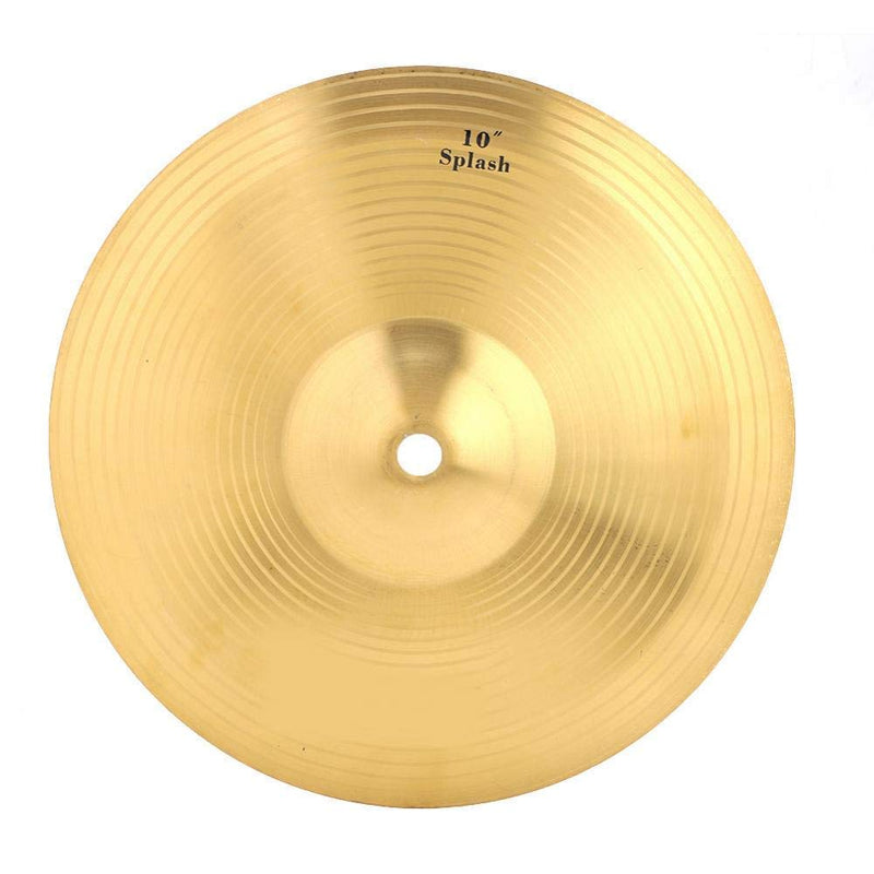 Drum Cymbal, Durable Brass 10inch Splash Cymbal Musical Instrument for Drum Set