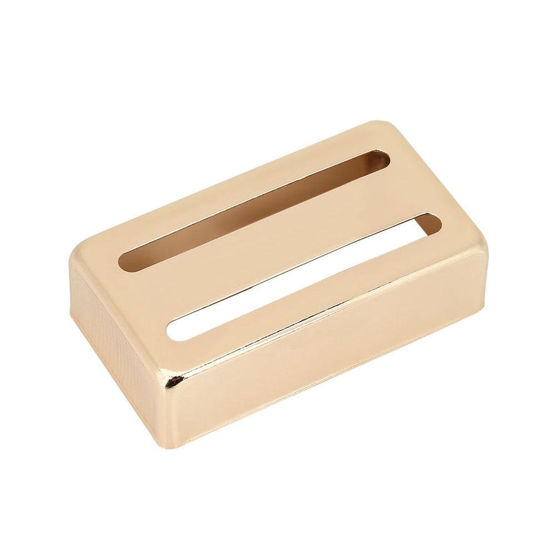 Bnineteenteam Guitar Pickup Cover Brass Humbucker Cover Two Slot for Pickup of Electric Guitar Gold