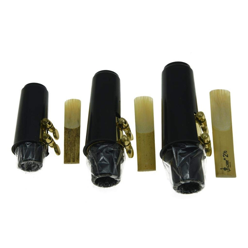 KAISH Soprano Sax Saxophone Mouthpiece with Ligature, Reed and Plastic Cap Soprano Saxophone Mouthpiece